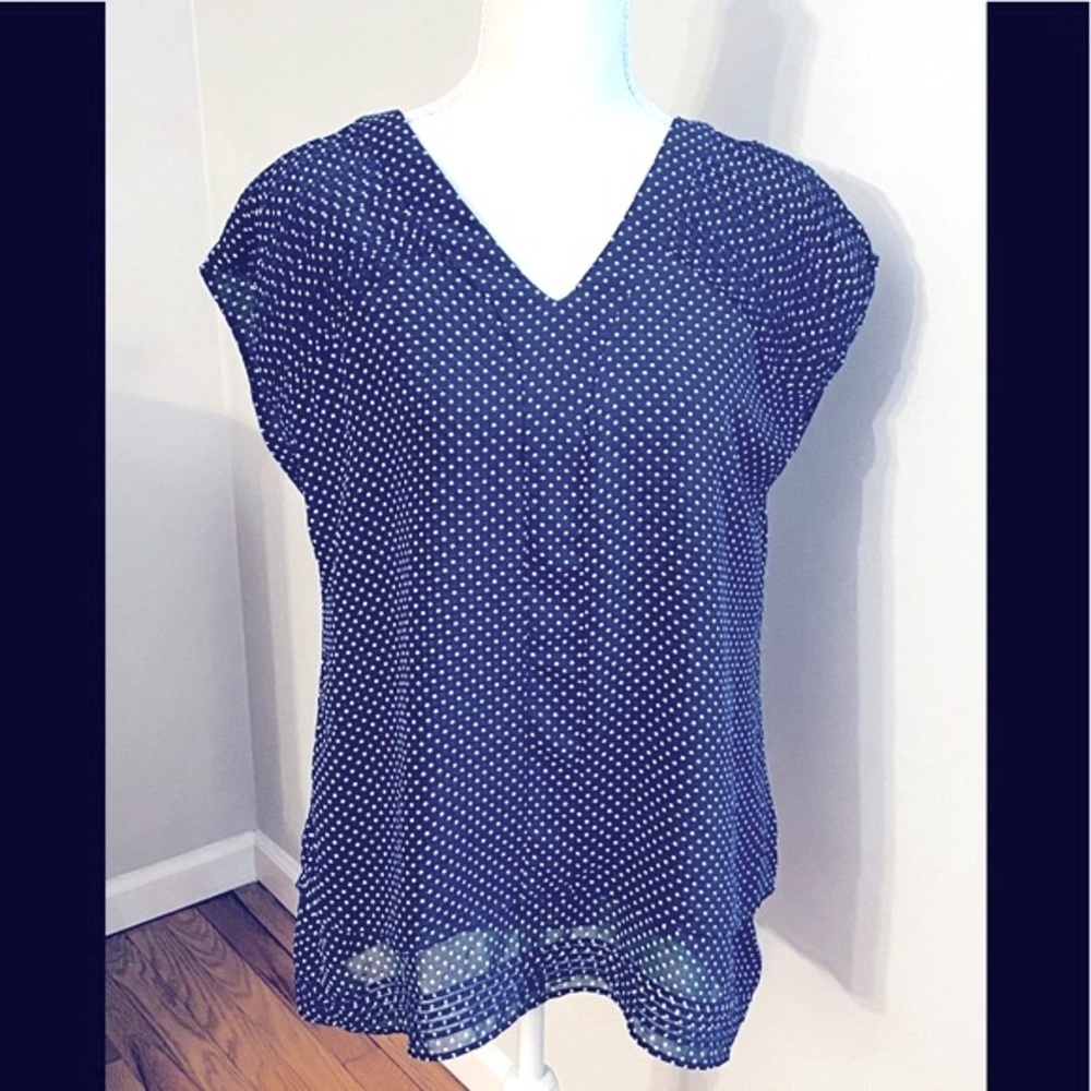 Converse One Star Top Navy with White Stars Size XS